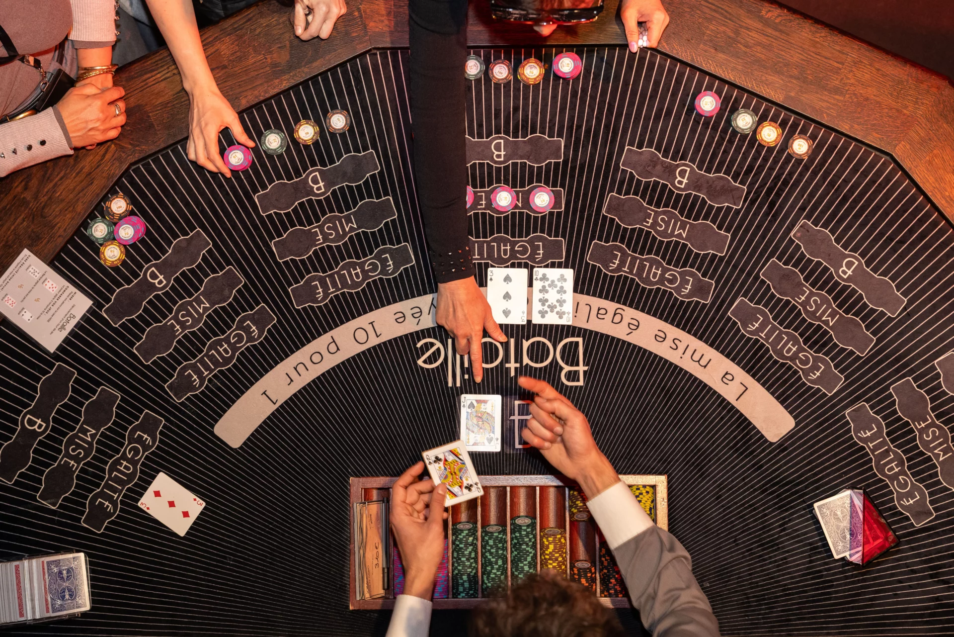 table de casino soirée CSE evenement entreprise paris agence BlackTrombone